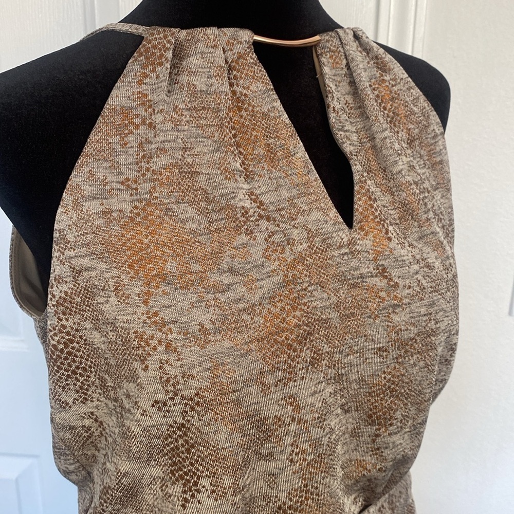 White House Black Market NWT snake skin print mini dress. - Picture 3 of 13